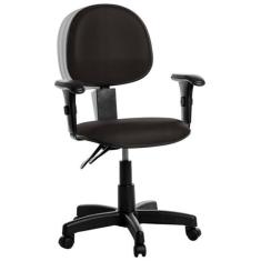 Cadeira Ergonômica Executiva Com Braço Rce Marrom Café - Goldflex