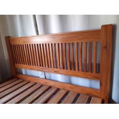 Cama de Casal Madeira Maciça de Demolição Peroba Rosa - Carapina