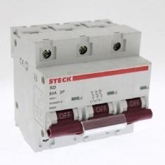 Disjuntor din steck tripolar 80a curva c