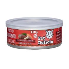 Ração Úmida Pet Delícia para Gatos Adultos Picadinho de Carne - 110g