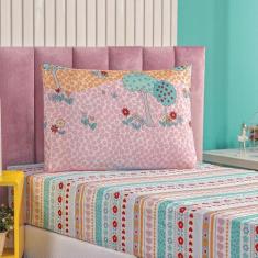 Jogo de Cama lençol INFANTIL SOLTEIRO 2 pç estampado  - SAFIRA ENXOVAI