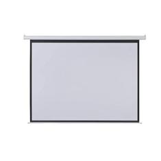 Tela De Projeção Elétrica 2,03X1,52M 100 Polegadas Com Controle Remoto 110V - AC350, Multilaser, Branco
