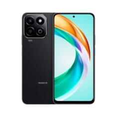 Smartphone HONOR X6B 5G Preto 256GB, 4+4GB RAM Turbo, Tela de 6.6’’, Snapdragon 4ª geração e Câmera Traseira Dupla de até 50MP