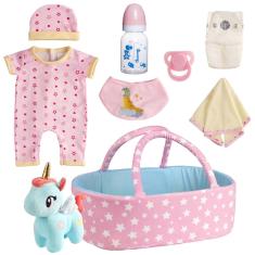 Conjunto de roupas com berço para bonecas Reborn 43-56cm