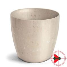 Vaso Cachepô Elegance Redondo 03 Travertino - Nutriplan