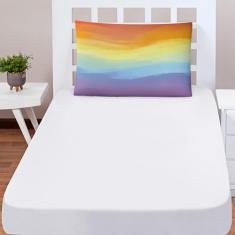 Jogo De Lençol Solteiro Soft 2 Peças Cama Fronha Tie Dye - Mercado Bor