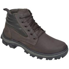 Bota de Couro Crazy Horse Café c/Solado de Borracha Mod.Picker Nº 41