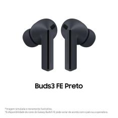 Samsung Galaxy Buds3 FE, Fone de Ouvido sem Fio, Cancelamento Ativo de Ruído, Galaxy AI Preto