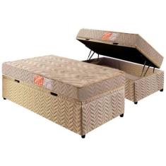 Cama Box Baú Solteiro: Colchão Espuma Paropas D33 Pasquale + Base CRC 