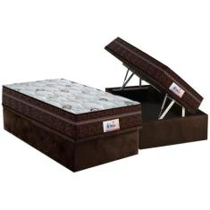 Cama Box Baú Solteiro: Colchão Molas Probel MasterPocket Ensacadas Pro