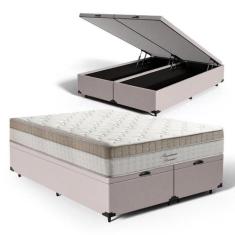 Cama Box Baú com Colchão de Molas Ensacadas Pillow In Anjos Premium Dr