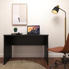 Escrivaninha Mesa Escritório 120cmx42cm 120cm Preto - Bramov Móveis