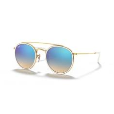 Óculos de Sol Ray-Ban 0RB3647N 001/4O Tam 51 / Ouro - Lentes Azul Gradiente