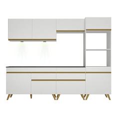 Cozinha Completa 5 peças com Leds Mp2035 Veneza Up Multimóveis Branca