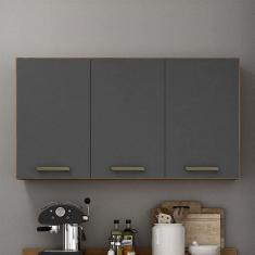 Armário Aéreo 120 cm 3 Portas São Luis Valdemóveis