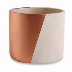 Cachepot Nude e Cobre em Cimento 10877-1 Mart