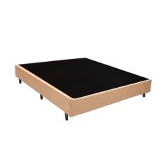 Base Box Viúva Santo Box Sintético Bege 40x128x188