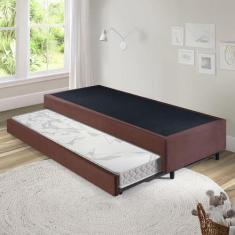 Bicama Box Solteiro 88x188 com Colchão Auxiliar Ecoflex - Cama inHouse