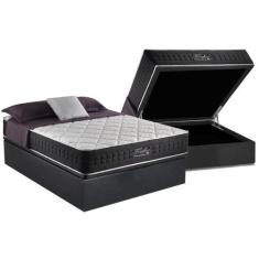 Cama Box Baú Casal: Colchão Molas Ensacadas Anjos MasterPocket Fort Fl