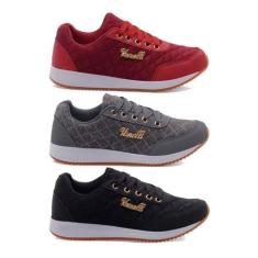 Tênis Para Academia Corrida Macio Caminhar Combo 3 Pares - Vanelli, 34
