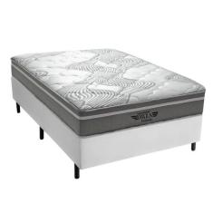 Cama Box Viúva + Colchão D33 Ibiza Mola Superlastic 128x188x60cm Vária