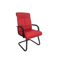 Cadeira Interlocutor para Escritório Linha Itália Vermelho - Design Of