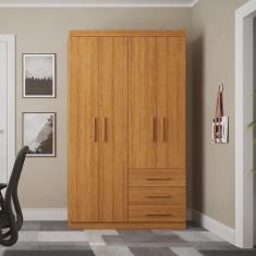 Guarda-roupa Solteiro 4 Portas 3 Gavetas Advantage Batrol Móveis