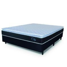 Cama Box Casal Colchão Com Molas Ensacadas City Pillow Top 138x188x61c