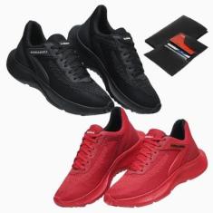 Kit 2 Tênis Masculino Esportivo Super Leve Academia Caminhada Treino Corrida-Masculino