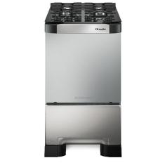 Fogão Mueller 4 Bocas Decorato Vetro Inox Com Mesa De Vidro Inox Bivolt