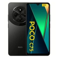 Smartphone Xiaomi Poco C75 256GB 8GB RAM Dual SIM Tela 6.74" - Preto, 