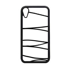 Capa com textura de linha irregular para iPhone XR para proteção de telefone Apple