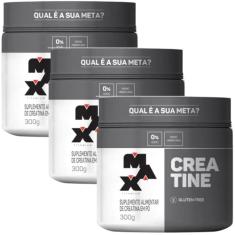 Kit 3x Creatina 300g Max Titanium Ganho De Massa Força Resistência