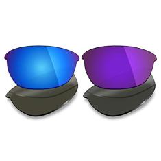 Mryok 2 pares de lentes polarizadas de substituição para óculos de sol Oakley Half Jacket 2.0 – Opções