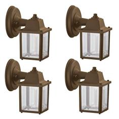 4 Arandela Externa Vintage Colonial Injetada Marrom alz18