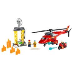Lego City - Helicóptero De Resgate Dos Bombeiros