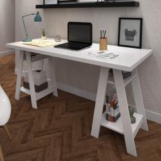 Escrivaninha Cavalete 4 Prateleiras 135cm Hawaii Yescasa Bran
