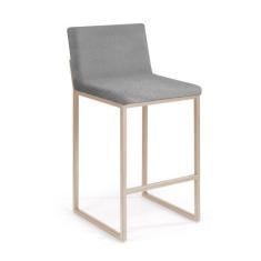 Banqueta Sálvia em Aço Carbono Dourado - Drop mobiliário