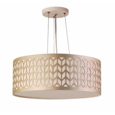Lustre Pendente  Cúpula Recorte  Bronze 50X15 3E27 Bivolt - Tom Luz