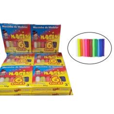 Massinha de modelar 90g magix 6 cores /kit com 12 unidades - Lynx prod