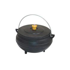 Panela Tripé De Ferro Fundido Com Tampa - Capacidade 8 Lt - Rig Fundid