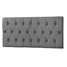 Cabeceira EBox Paris Casal 1,40m Painel Em Suede Preto