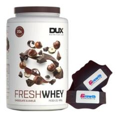 Fresh Whey Isolado Hidro 3W Chocolate 900g Luva Growth Dux - Dux Nutri