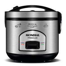 Panela Elétrica de Arroz, Mondial, Preto/Inox, 500W, 220V - PE-43-6X