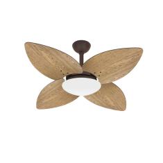 Ventilador Teto Preto Winds 4 Pás Madeira Turbo Ventax 110V