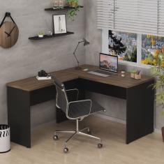 Mesa De Escritório em L 120x150cm Tampo 30mm