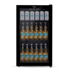 Cervejeira Midea 96L Flex 3 em 1 Vidro Triplo Painel Touch 127V Preto 