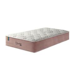 Colchão Solteiro Charlotte Molas Ensacadas Visco Gel 88 Rosa