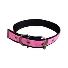 Coleira Para Cachorro Nylon Dupla Cães Pet - N 8 - FLOP, Rosa