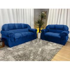 Sofá 2 e 3 Lugares Azul 410 Corsa - Alpoim